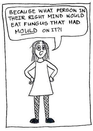 Cartoon girl saying, 